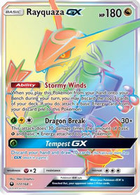 Rayquaza GX (Secret) (177/168)  - SM  Celestial Storm Holofoil