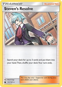 Steven's Resolve (145/168) - SM  Celestial Storm Holofoil