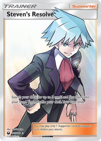Steven's Resolve (Full Art) (165/168) - SM  Celestial Storm Holofoil