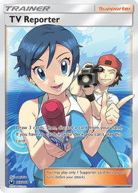 TV Reporter (Full Art) (167/168) - SM  Celestial Storm Holofoil
