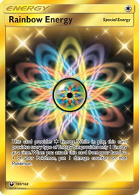 Rainbow Energy (Secret) (183/168) - SM  Celestial Storm Holofoil