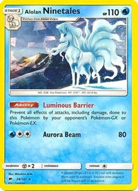 Alolan Ninetales (Cracked Ice Holo) (28/147)  - Deck Exclusives Holofoil