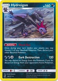 Hydreigon (Cracked Ice Holo) (62/111)  - Deck Exclusives Holofoil