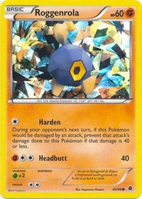 Roggenrola (Cracked Ice Holo) (49/98)  - Blister Exclusives Holofoil