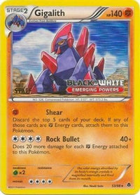 Gigalith (Prerelease) [Staff] (53/98)  - Black and White Promos Holofoil
