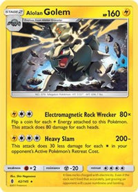 Alolan Golem (Cosmos Holo) (42/145) - Blister Exclusives Holofoil