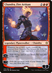 Chandra, Fire Artisan (Promo Pack) [War of the Spark Promos]
