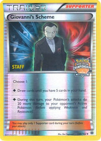 Giovanni's Scheme (Regional Championships) [Staff] (138/162)  - League & Championship Cards Reverse Holofoil