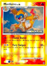 Monferno [Diamond & Pearl] (56/130)  - Burger King Promos Reverse Holofoil