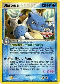 Blastoise (National Championships) [Staff] (14/100) - League & Championship Cards