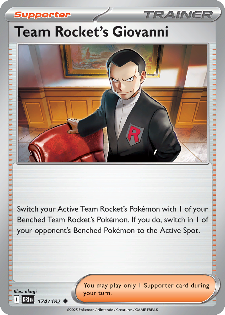 Team Rocket's Giovanni (174) - Prize Pack Series Cards