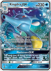 Kingdra GX (18/70) - Dragon Majesty Holofoil