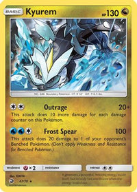 Kyurem (47/70)  - Dragon Majesty Holofoil