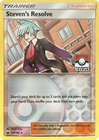 Steven's Resolve (Pokemon League) (145/168) - League & Championship Cards Reverse Holofoil