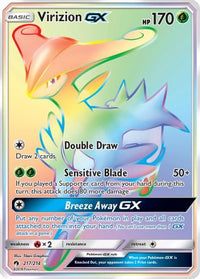 Virizion GX (Secret) (217/214) - SM  Lost Thunder Holofoil