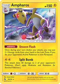 Ampharos (78/214)  - SM  Lost Thunder Holofoil