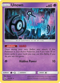 Unown (91/214) - SM  Lost Thunder