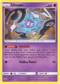 Unown (92/214)  - SM  Lost Thunder
