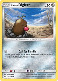 Alolan Diglett (122/214) - SM  Lost Thunder