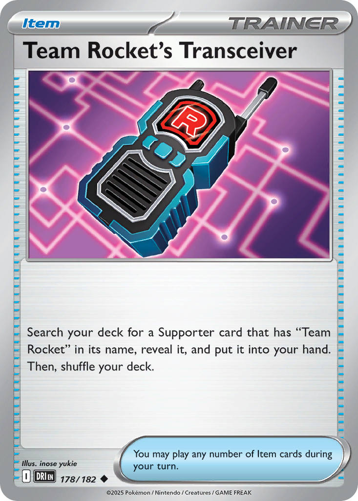 Team Rocket's Transceiver (178) - Prize Pack Series Cards