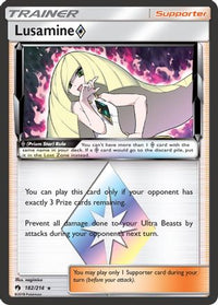 Lusamine Prism Star (182/214)  - SM  Lost Thunder Holofoil