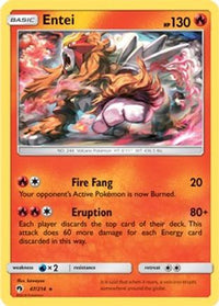 Entei (SM Lost Thunder) (47/214)  - Deck Exclusives Holofoil