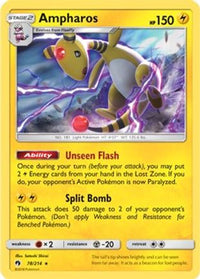 Ampharos (SM Lost Thunder) (78/214)  - Deck Exclusives