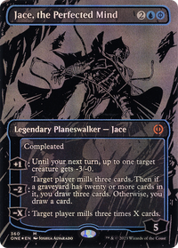 Jace, the Perfected Mind (Oil Slick Raised Foil) [Phyrexia: All Will Be One]