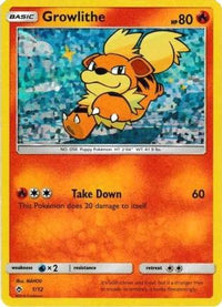 Growlithe (1/12)  - McDonalds Promos 2018 Holofoil