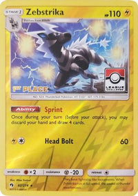 Zebstrika (League Challenge) [1st Place] (82/214)  - League & Championship Cards Reverse Holofoil