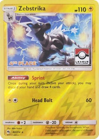 Zebstrika (League Challenge) [4th Place] (82/214)  - League & Championship Cards Reverse Holofoil