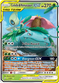 Celebi & Venusaur GX (1/181) - SM  Team Up Holofoil