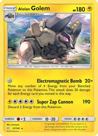 Alolan Golem (37/181) - SM  Team Up