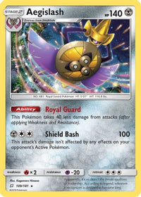 Aegislash (109/181)  - SM  Team Up Holofoil