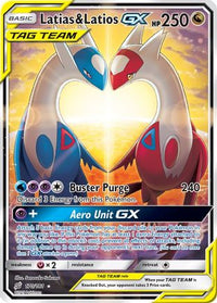 Latias & Latios GX (Alternate Full Art) (170/181) - SM  Team Up Holofoil