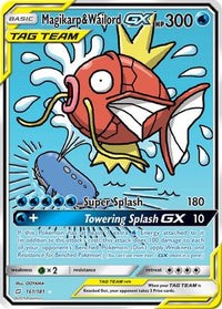 Magikarp & Wailord GX (Alternate Full Art) (161/181)  - SM  Team Up Holofoil