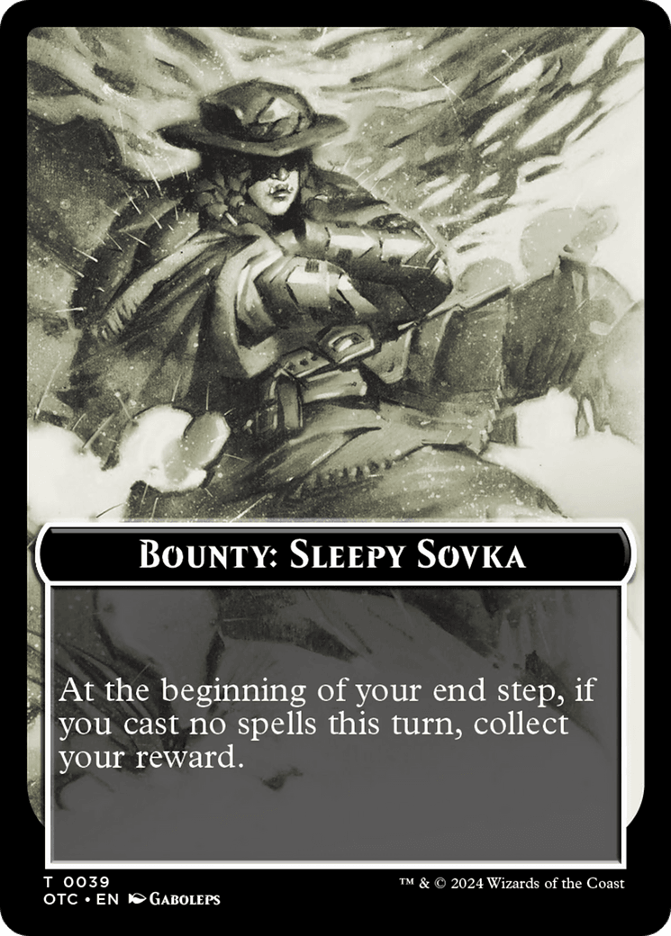Bounty: Sleepy Sovka // Bounty Rules Double-Sided Token [Outlaws of Thunder Junction Commander Tokens] - POKÉ JEUX