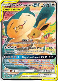 Eevee & Snorlax GX (SM169/248) - SM Promos Holofoil