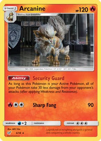 Arcanine (6/18)  - Detective Pikachu Holofoil
