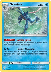 Greninja (9/18)  - Detective Pikachu Holofoil