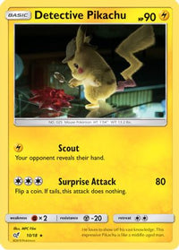 Detective Pikachu (10/18)  - Detective Pikachu Holofoil