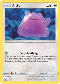 Ditto (17/18)  - Detective Pikachu Holofoil