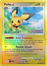 Pichu [Platinum] (45/106)  - Burger King Promos Reverse Holofoil