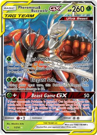 Pheromosa & Buzzwole GX (1/214)  - SM  Unbroken Bonds Holofoil