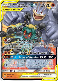 Marshadow & Machamp GX (82/214)  - SM  Unbroken Bonds Holofoil