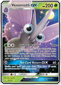 Venomoth GX (12/214) - SM  Unbroken Bonds Holofoil