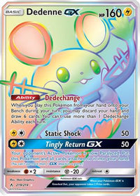 Dedenne GX (Secret) (219/214) - SM  Unbroken Bonds Holofoil