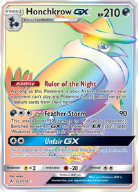 Honchkrow GX (Secret) (223/214)  - SM  Unbroken Bonds Holofoil