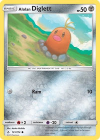 Alolan Diglett (121/214) - SM  Unbroken Bonds