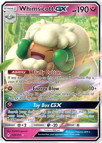 Whimsicott GX (140/214)  - SM  Unbroken Bonds Holofoil